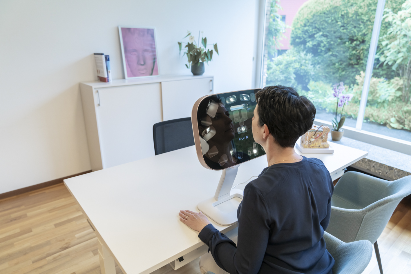 Diagnostic de peau par imagerie Aura