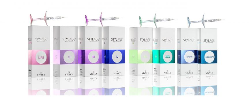 Gamme d'acide hyaluronique Vivacy Stylage et seringues préremplies à usage unique